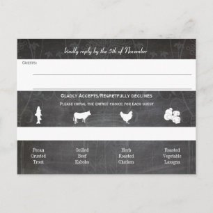 Light Aqua Mason Jar Chalkboard Wedding Einladungspostkarte