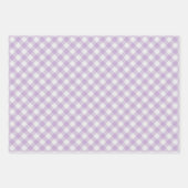 Light Aqua Türkis Green Pink Gingham Geschenkpapier Set (Vorderseite)