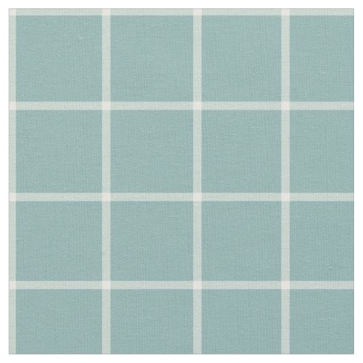 Light Aqua Windows Karo Kariert Stoff (Nahaufnahme)