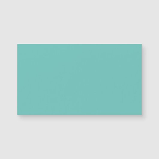 Light Aquamarin #6BC388, Halbpension Magnetkarte (Vorderseite)