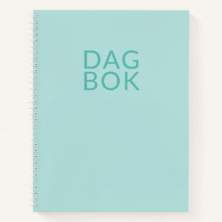Light Aquamarin Dagbok Notizblock