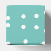 Light Aquamarin Dot Pattern BonBon Candy Geschenkschachtel (Oben)