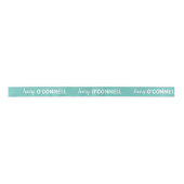 Light Aquamarin Satin Ribbon - Personalisierte Mul Satinband (Vorderseite)
