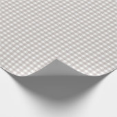 Light Ash Gray Einfach Kariert Geschenkpapier (Ecke)