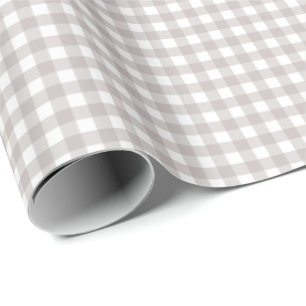 Light Ash Gray Einfach Kariert Geschenkpapier