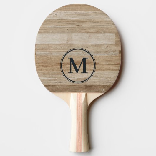 Light Ash Wood Monogram Tischtennis Schläger (Rückseite)