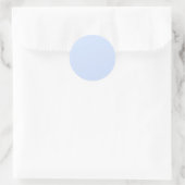 Light Baby Blue Runder Aufkleber (Tasche)