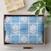 Light Baby Blue & White Repetierungspapier Seidenpapier (Geschenk)