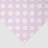 Light Baby Pink & White Polka Dots Geburtstagspart Seidenpapier (Ausschnitt)