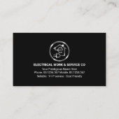 Light Beam Power Outback Bokeh Visitenkarte (Rückseite)