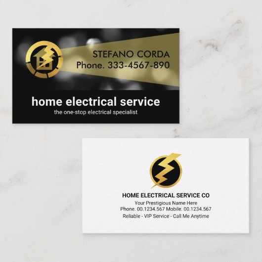 Light Beam Power Outback Bokeh Visitenkarte (Vorne/Hinten)