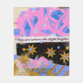 Light Begins – Fleece-Decke Fleecedecke (Vorderseite)