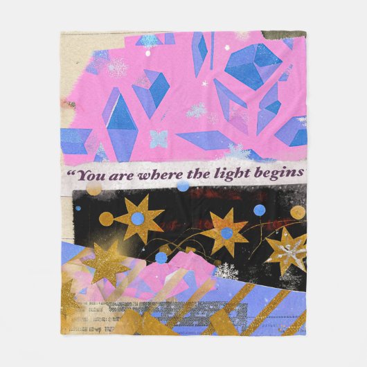 Light Begins – Fleece-Decke Fleecedecke (Vorderseite)