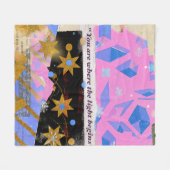 Light Begins – Fleece-Decke Fleecedecke (Vorderseite (Horizontal))