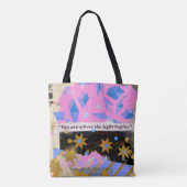 Light Begins – Modern Art Tote Tasche (Rückseite)