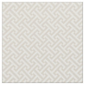 Light Beige Griechisches Schlüsselmuster Stoff (Nahaufnahme)