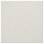 Light Beige Griechisches Schlüsselmuster Stoff (Muster)