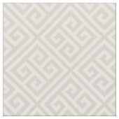 Light Beige Griechisches Schlüsselmuster Stoff (Nahaufnahme)