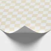 Light Beige Harlequin Pattern Geschenkpapier (Ecke)