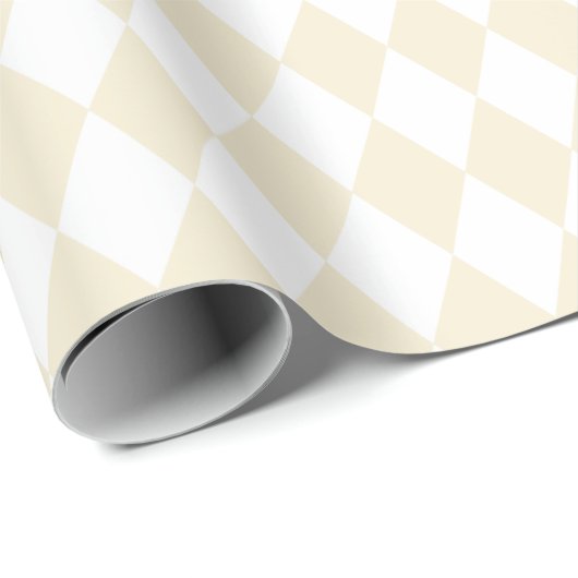 Light Beige Harlequin Pattern Geschenkpapier (Rolleneckpunkt)