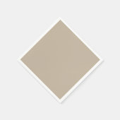Light Beige Paper Napkins Serviette (Ecke)