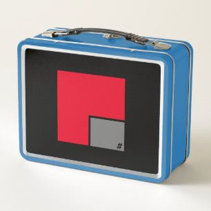 Light BLAU Metal Lunchbox bY #MMETROPOLIM