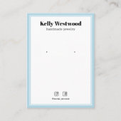 LIGHT BLAUE BORDER OARRING DISPLAY LOGO SOCIAL ICO VISITENKARTE (Vorderseite)