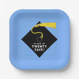 Light Blue Abschluss 2025 Party Pappteller