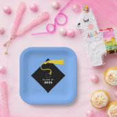 Light Blue Abschluss 2025 Party Pappteller (Party)