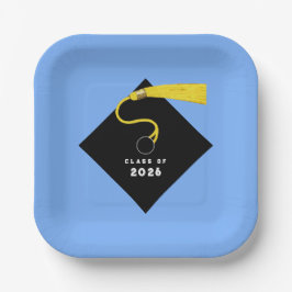 Light Blue Abschluss 2025 Party Pappteller