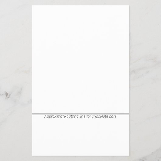 Light Blue Abschluss Custom Candy Bar Wrapper Flyer (Hinten)