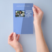 Light Blue Abschluss Custom Candy Bar Wrapper Flyer (Handgriff)