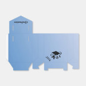 Light Blue Abschluss Personalisierte Gefälligkeits Geschenkschachtel (Ungefaltet)