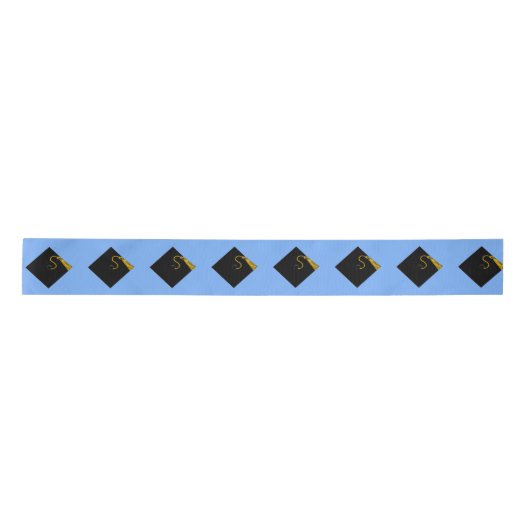 Light Blue Abschluss Satinband (Vorderseite)