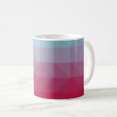 Light BLUE abstract mosaic pattern. Colorful abstr Kaffeetasse (VorderseiteRechts)