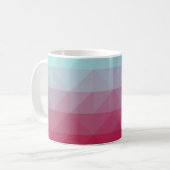 Light BLUE abstract mosaic pattern. Colorful abstr Kaffeetasse (Vorderseite Links)