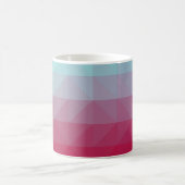 Light BLUE abstract mosaic pattern. Colorful abstr Kaffeetasse (Mittel)