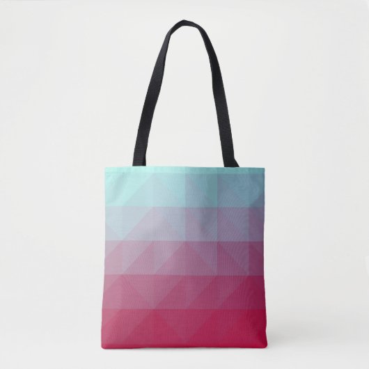Light BLUE abstract mosaic pattern. Colorful abstr Tasche (Vorderseite)