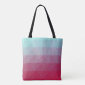 Light BLUE abstract mosaic pattern. Colorful abstr Tasche (Rückseite)