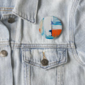 Light Blue Abstrakt Acrylic Painting Button (Beispiel)