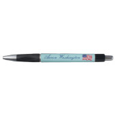 Light Blue American Flag Pens Gift Kugelschreiber (Vorderseite)