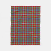 Light Blue and Red Foster Clan Ancient Tartan Fleecedecke (Vorderseite)