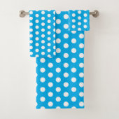 Light Blue and White  Badhandtuch Set (Insitu)