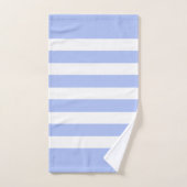 Light-blue and white stripes pattern badhandtuch set (Handtuch)