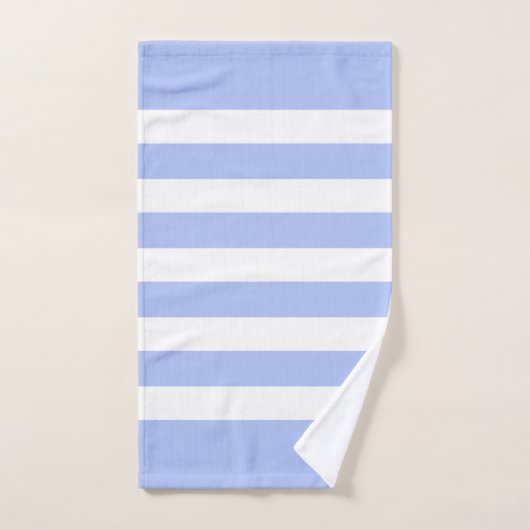 Light-blue and white stripes pattern badhandtuch set (Handtuch)