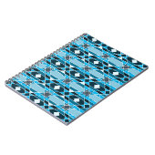 Light Blue/aquamarin Quilt-Muster-Notebook Notizblock (Linke Seite)