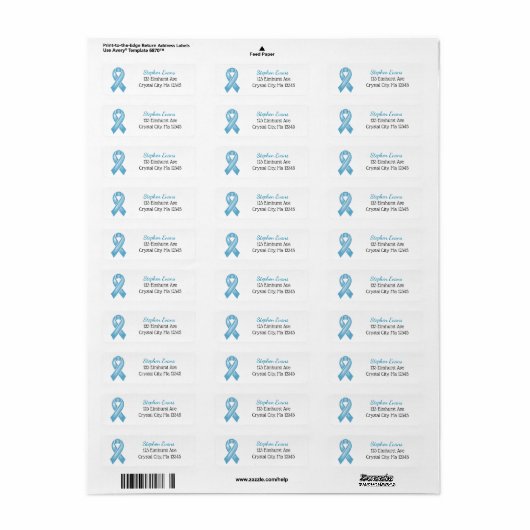 Light Blue Awareness Ribbon (Vorne)