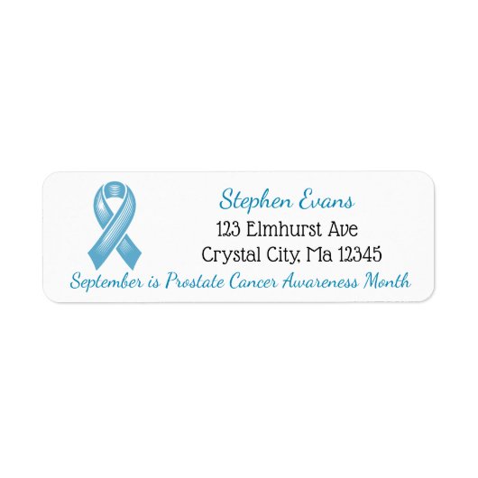 Light Blue Awareness Ribbon (Vorne)