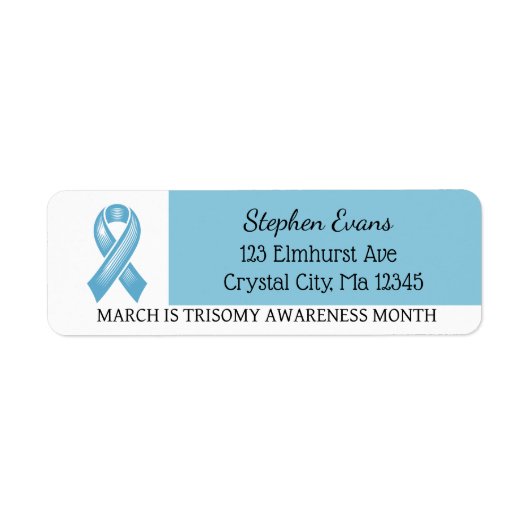 Light Blue Awareness Ribbon (Vorne)