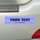 Light Blue Awareness Ribbon Autoaufkleber 3 (Auf Auto)